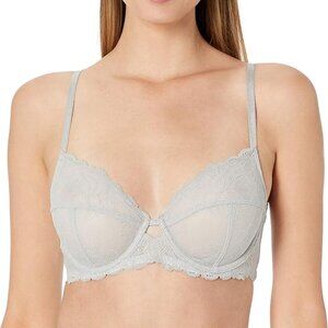 Calvin Klein Seductive Comfort with Lace Full Coverage Bra QF1741  Crushed Berry